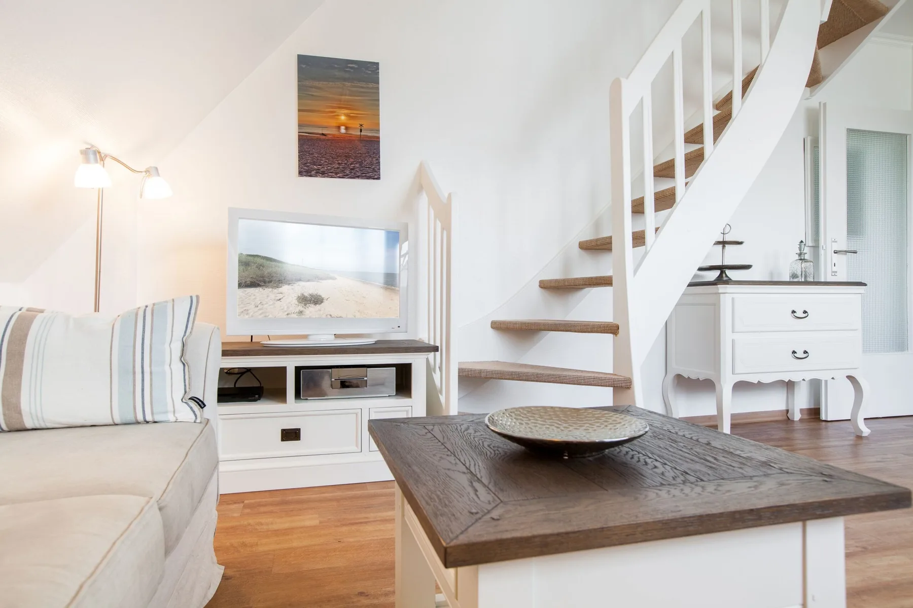 2-Raum-Appartement im OG/DG, ca 43m² Nutzfläche für bis zu 2 Personen.