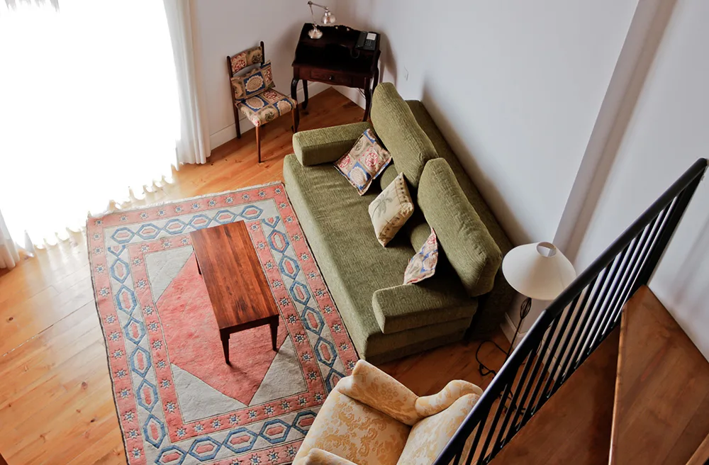 Lower level of a duplex room