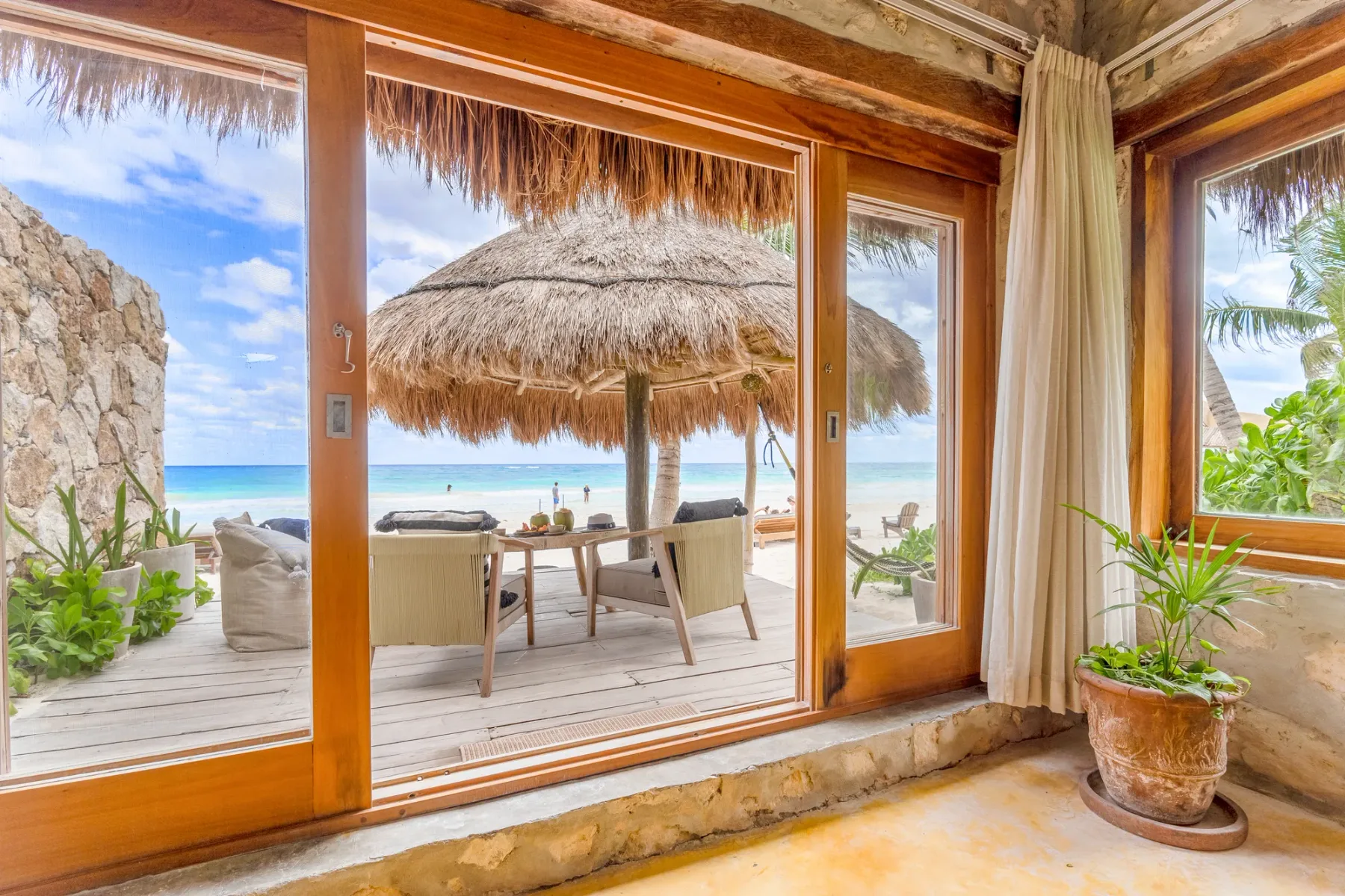 Beach House view to the Caribbean