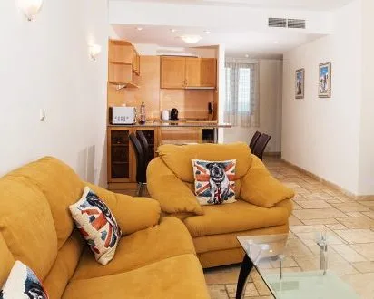 Sala de estar del apartamento de un dormitorio