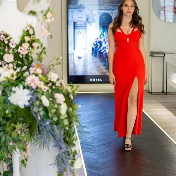 Fashion-inspired hotel interior.