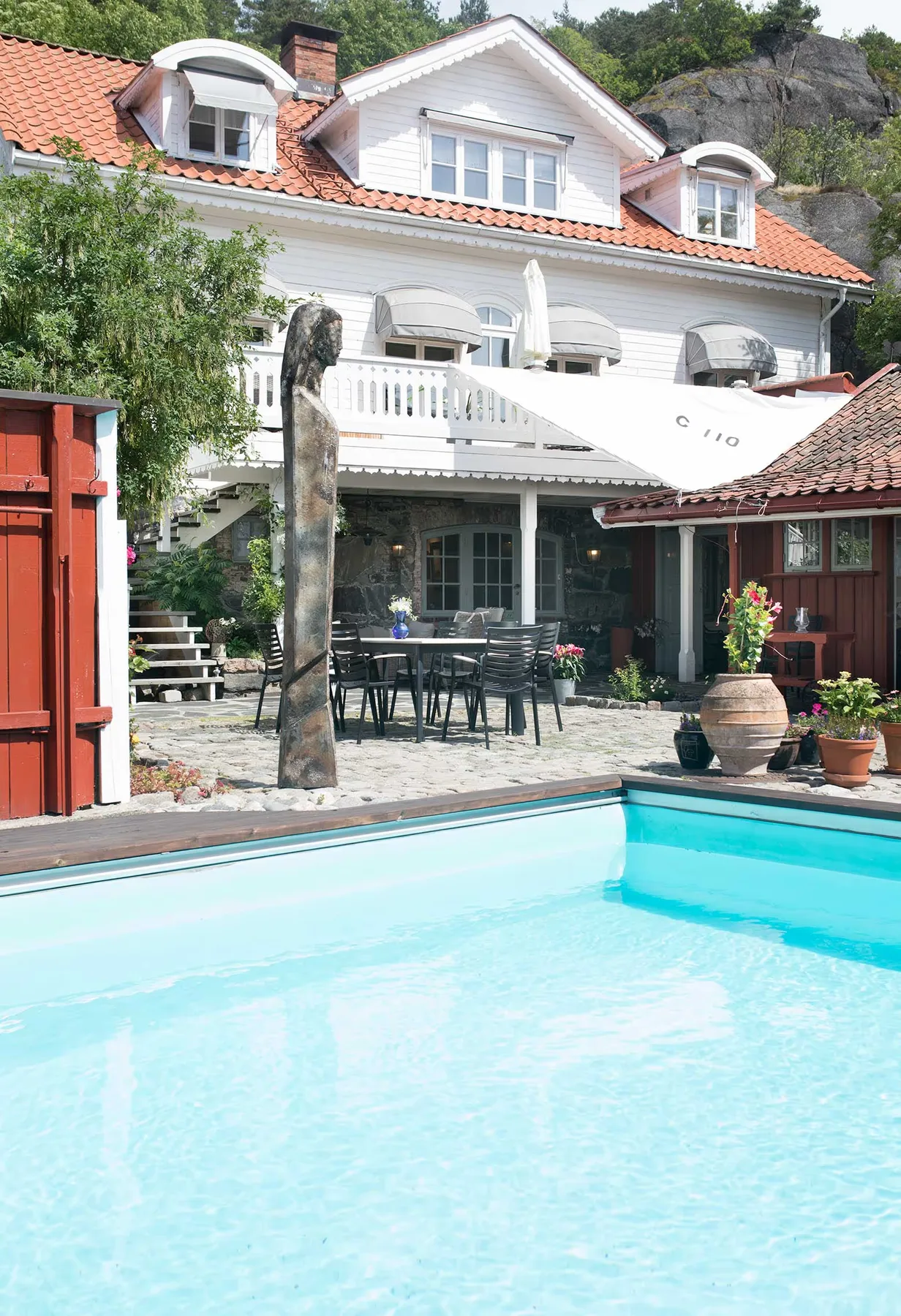 Swimming pool and garden