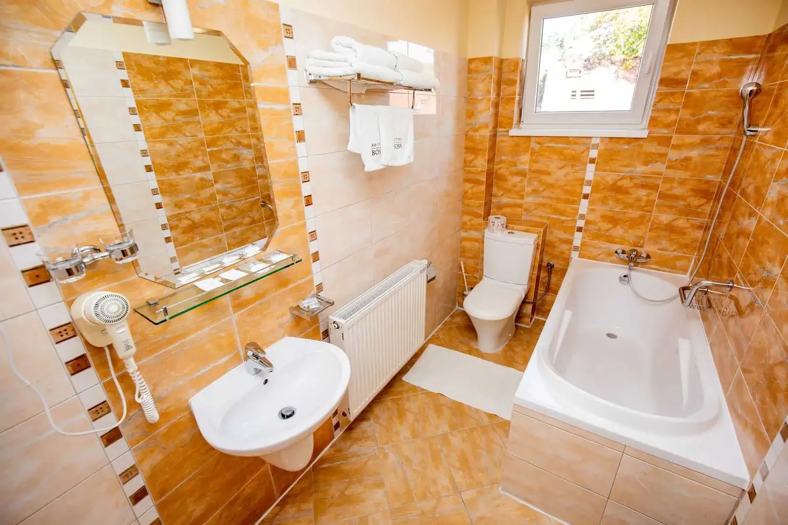 Double Lux room, double-bed type bathroom