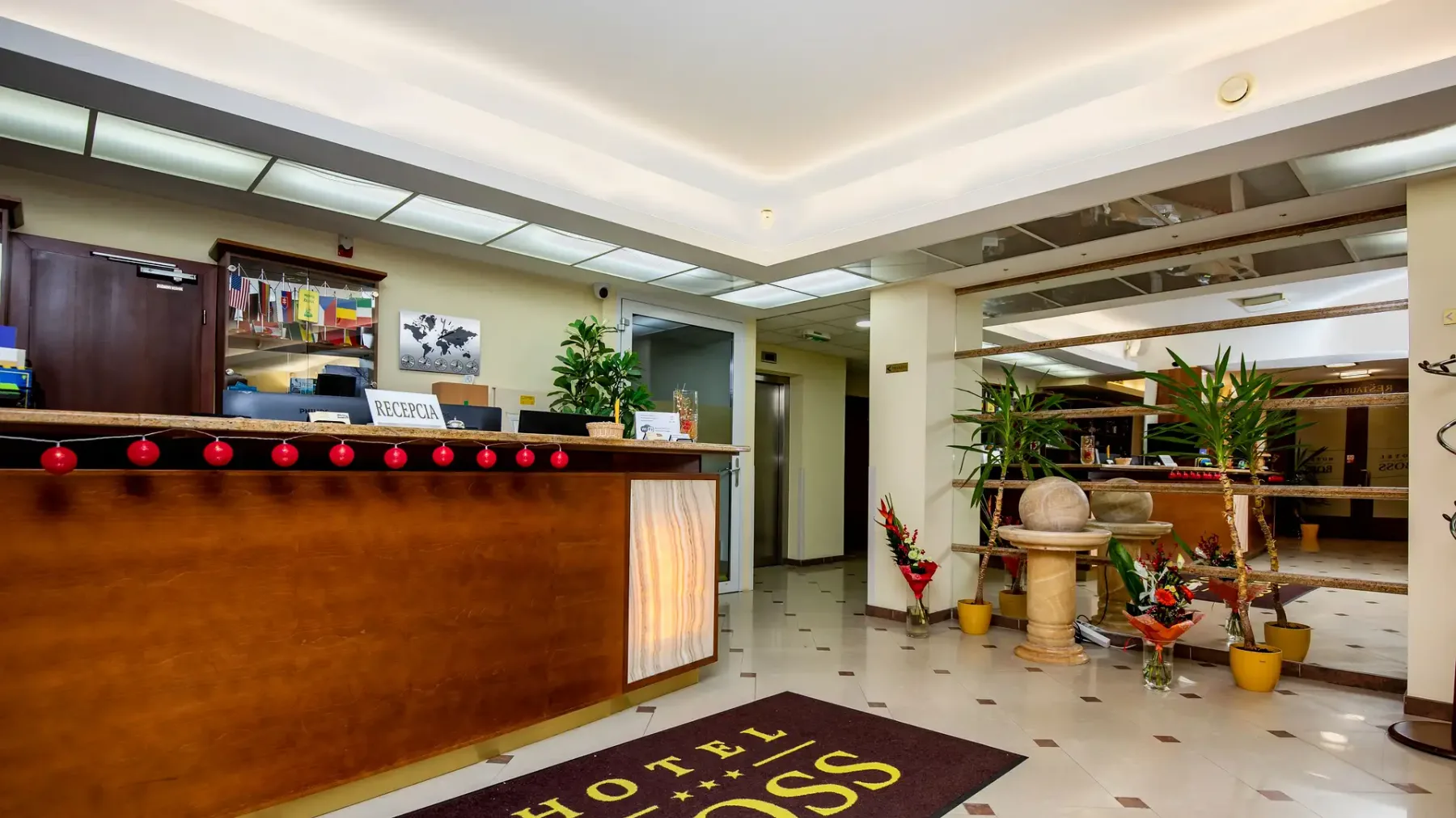 Recepción del hotel