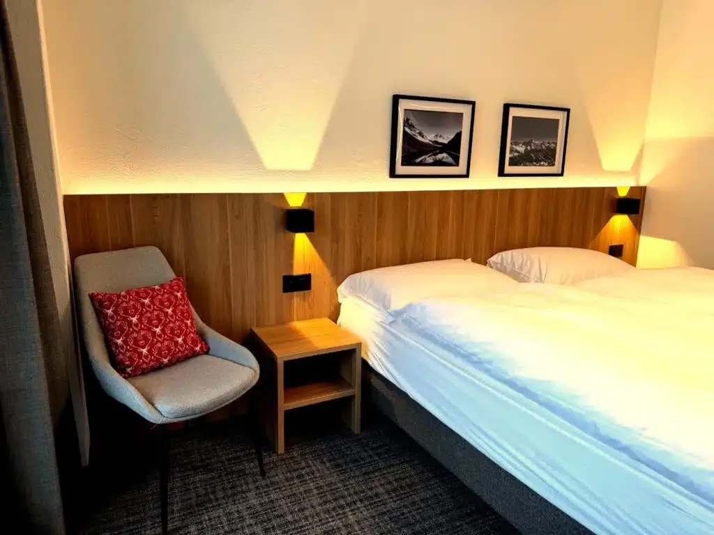 Foto de una habitación del Hotel Alpina Parpan