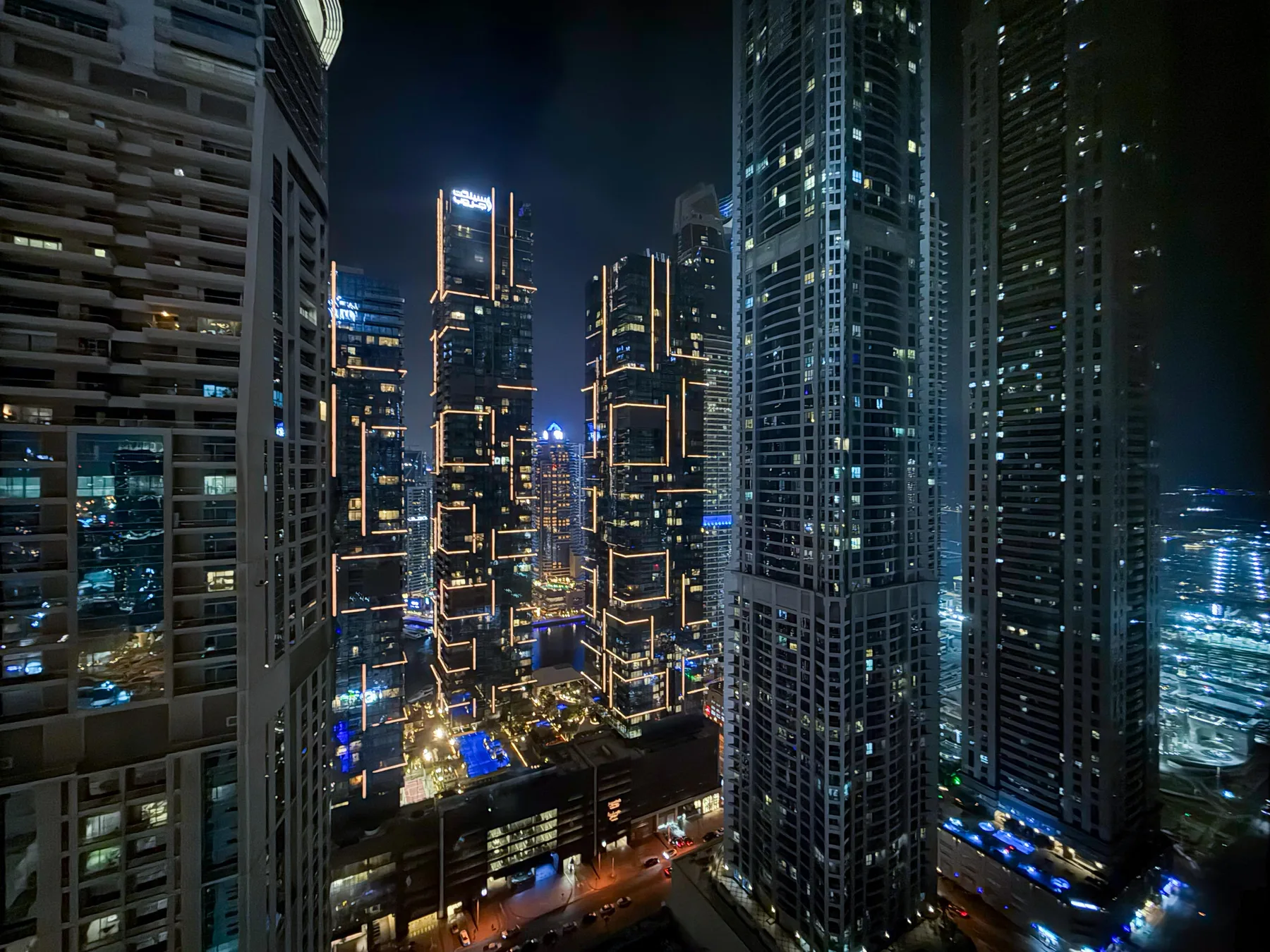 Night Views from Apartment Window