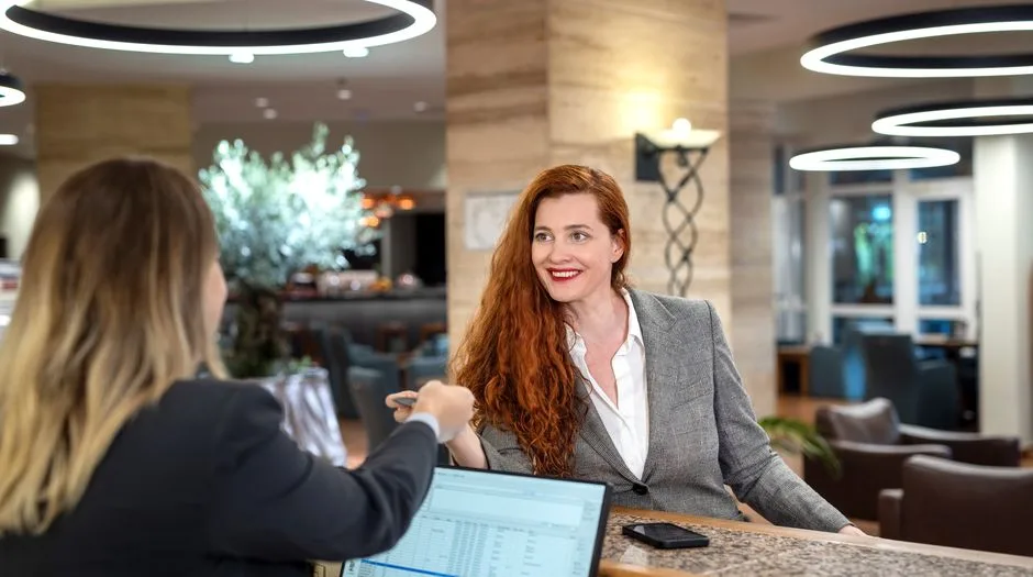 Recepción del hotel