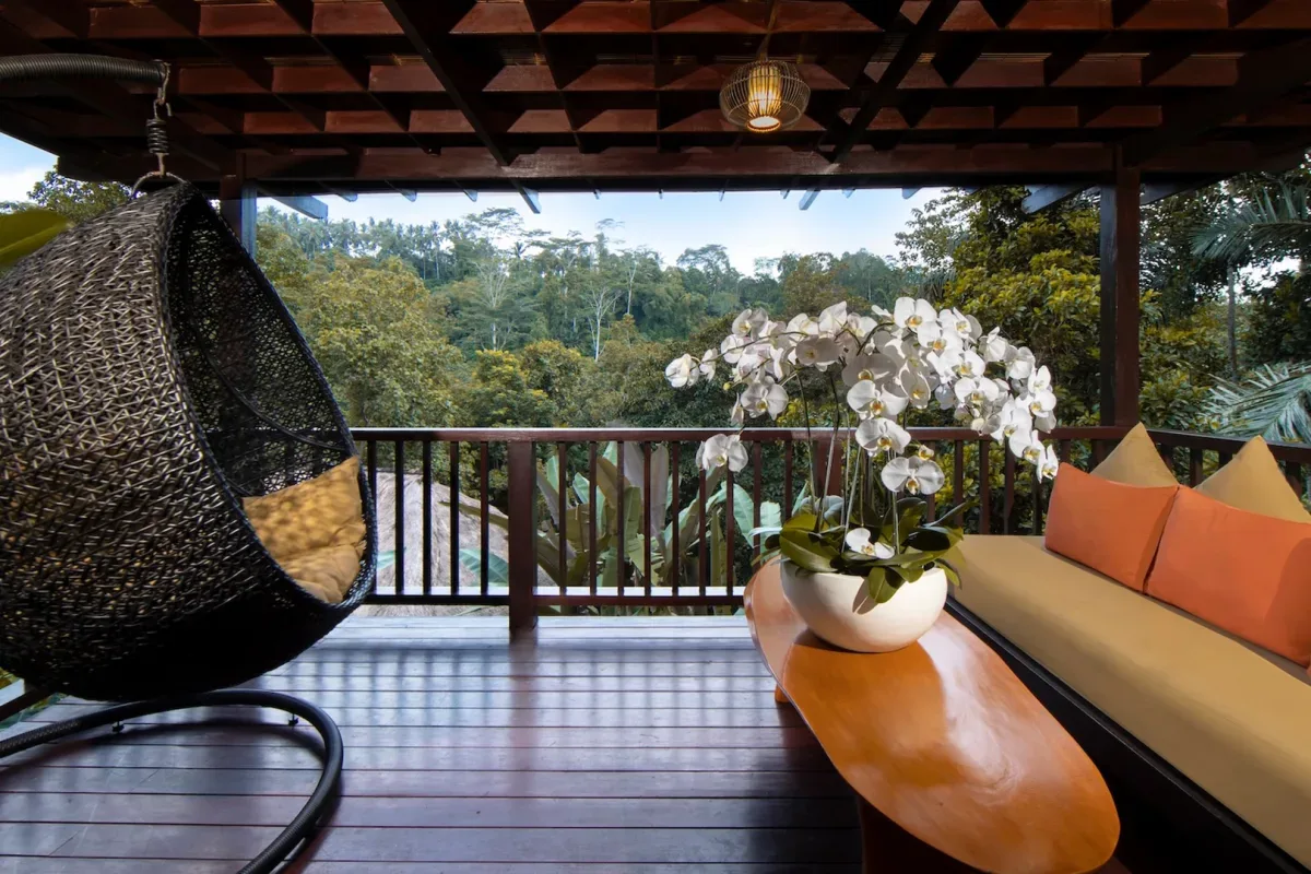 Jungle View Villa private balcony and rainforest views