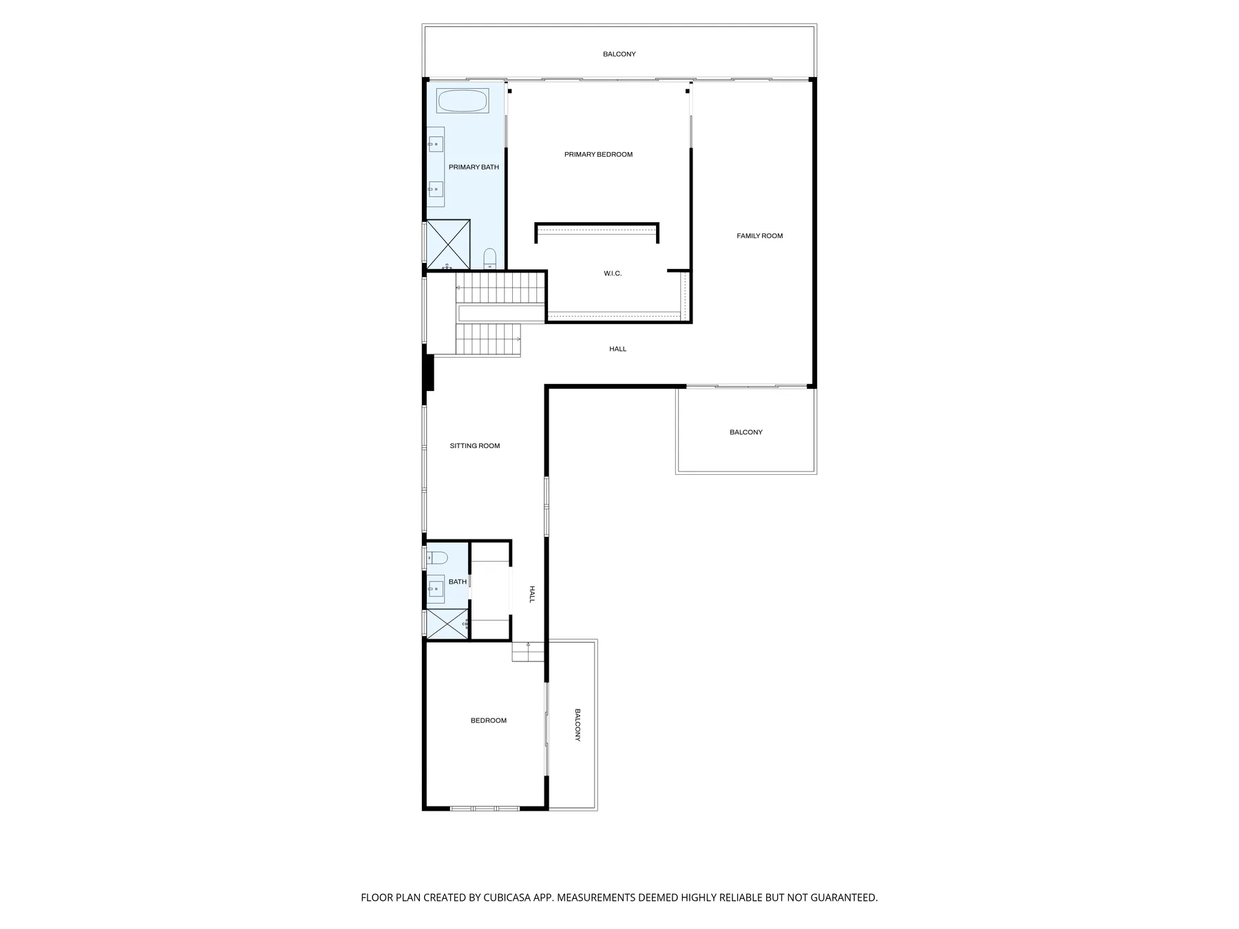 A floor plan shows the layout of several rooms and a staircase.