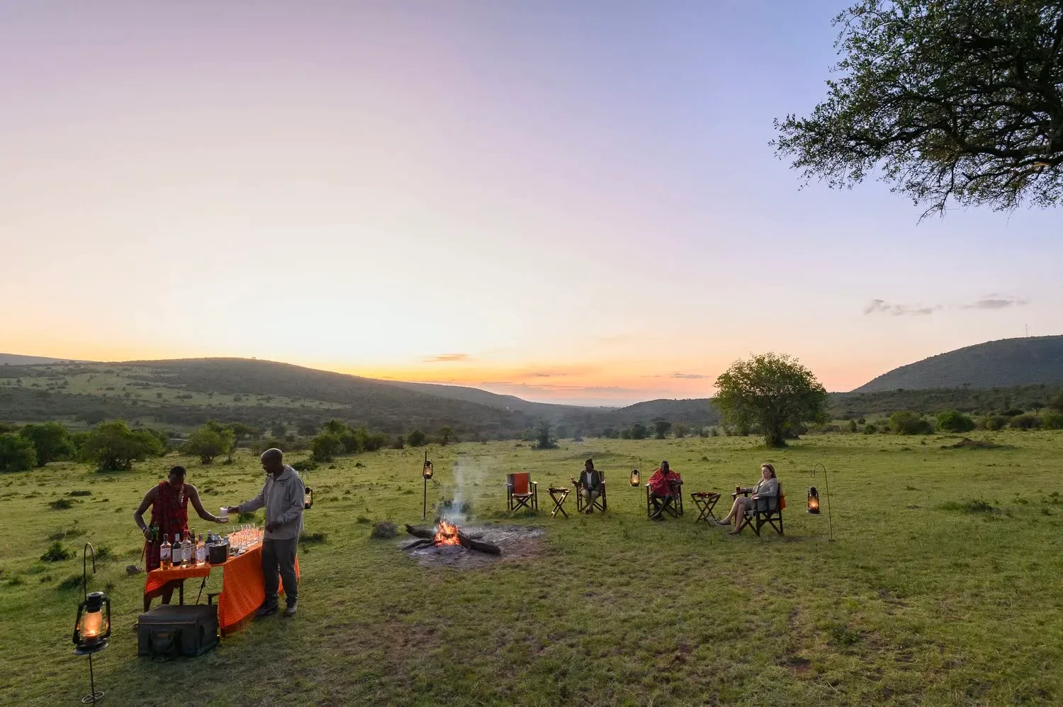 Bebidas al atardecer