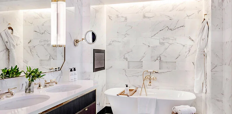 Baño de la suite P.V. Doyle
