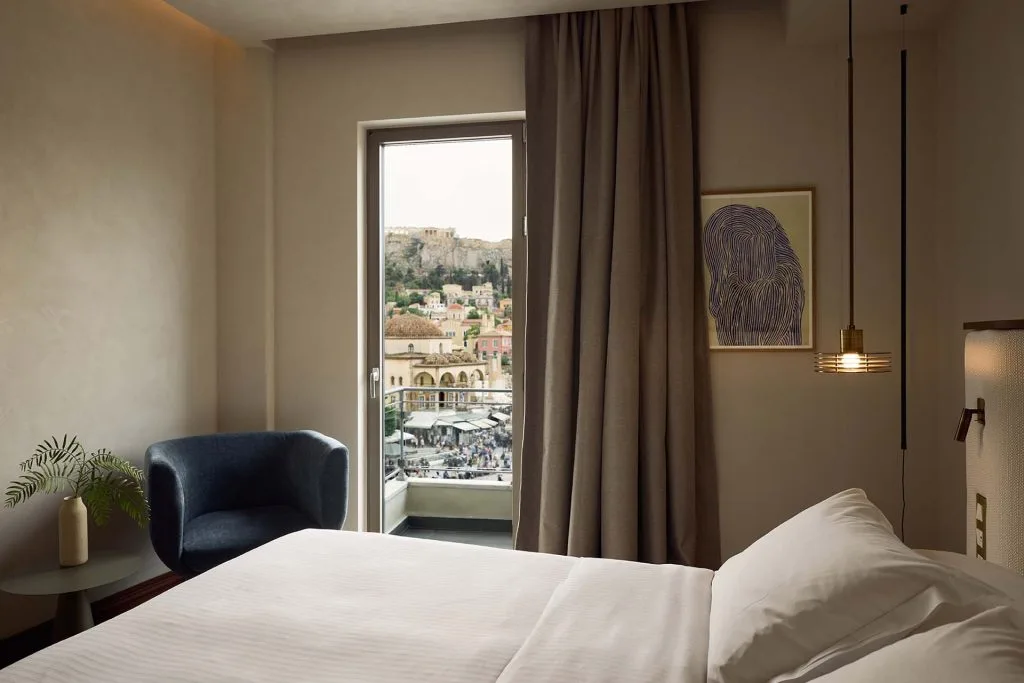 Habitación doble deluxe con vistas a la Acrópolis