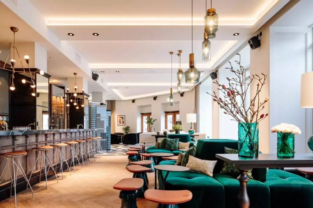 Interior del hotel Amerikalinjen