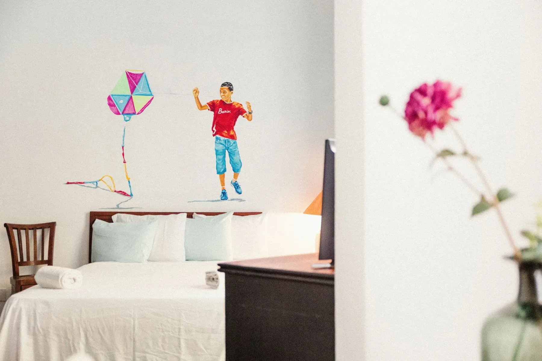 Obra de arte en una suite.
