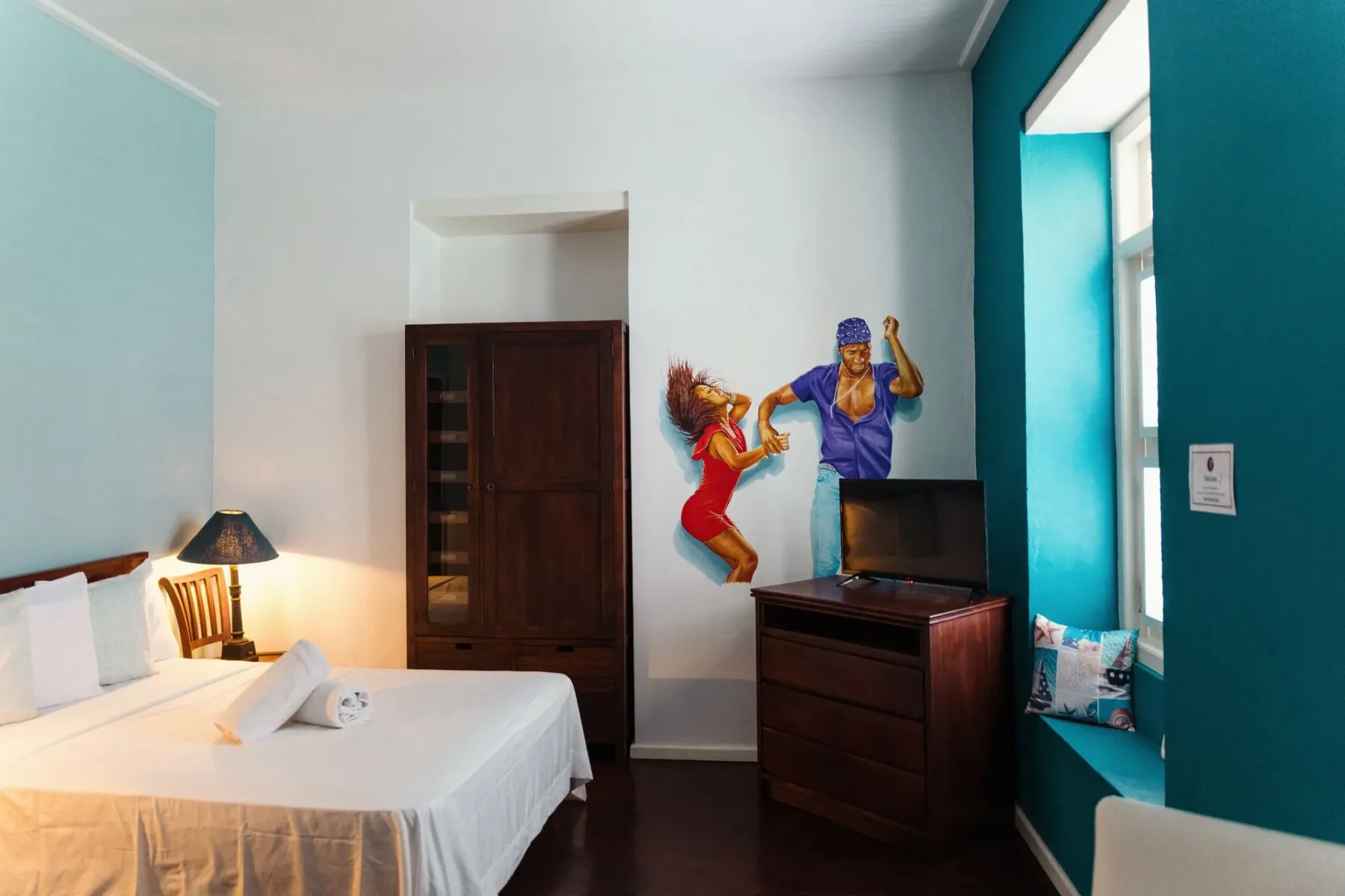 Obra de arte en una suite.
