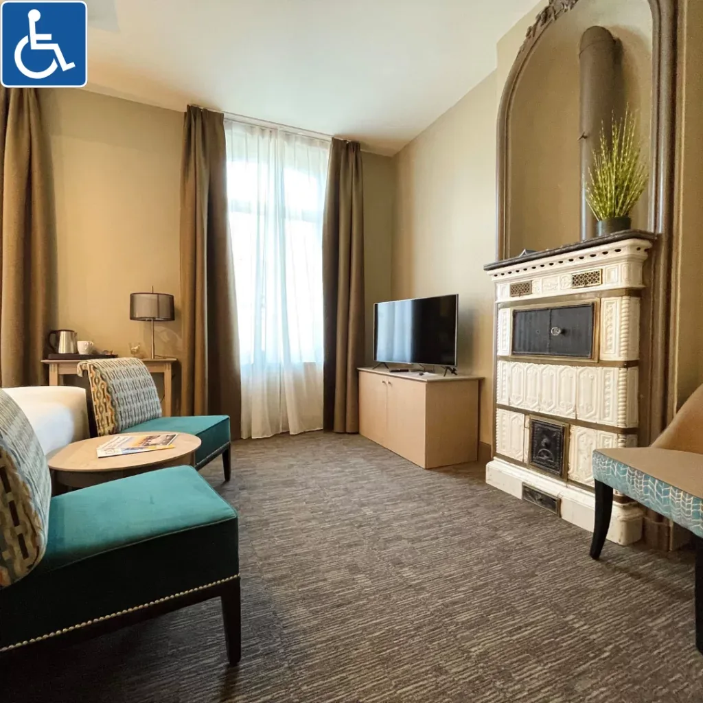 Executive room with ceramic stove