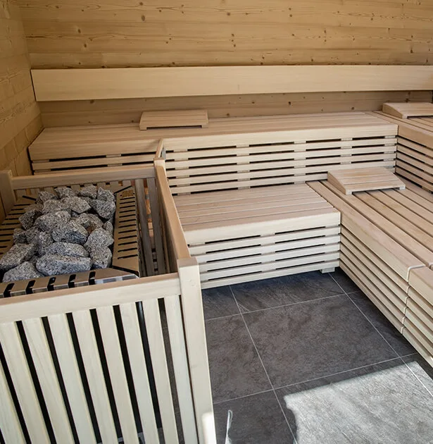 Hotel wellness area