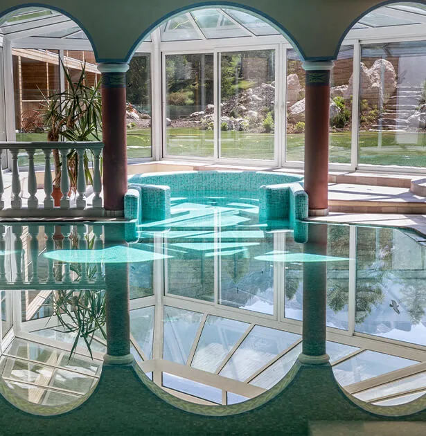Hotel wellness area