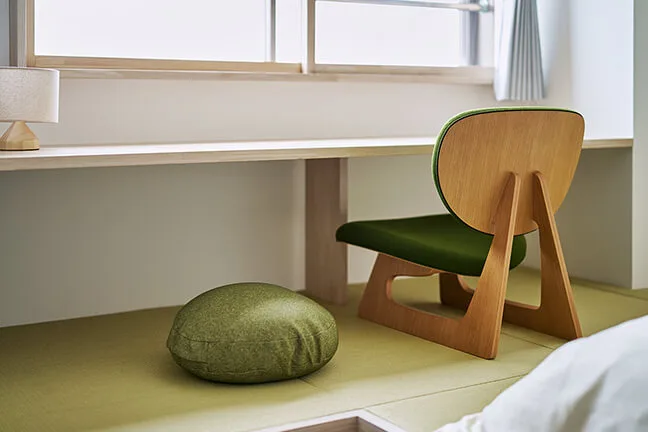 Nueva habitación de estilo japonés-occidental con dos camas individuales