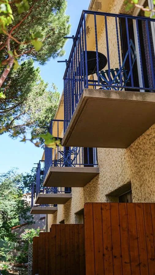 Shaded balcony
