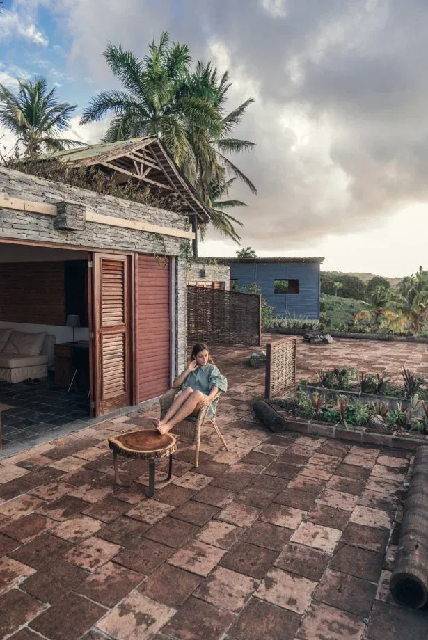 Terraza del Hotel Cocuyo en Samaná