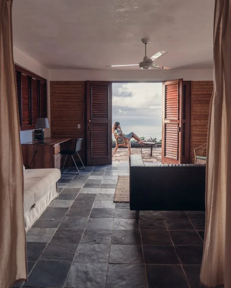 Vista desde el interior de una habitación del Hotel Cocuyo