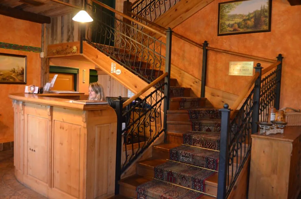 Recepción del Hotel Modrava