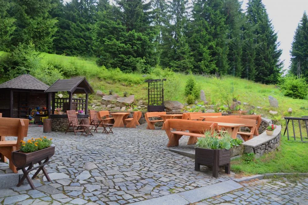 Terraza del Hotel Modrava