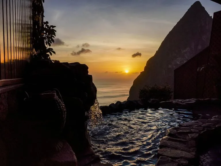 Rainbow Suite at sunset