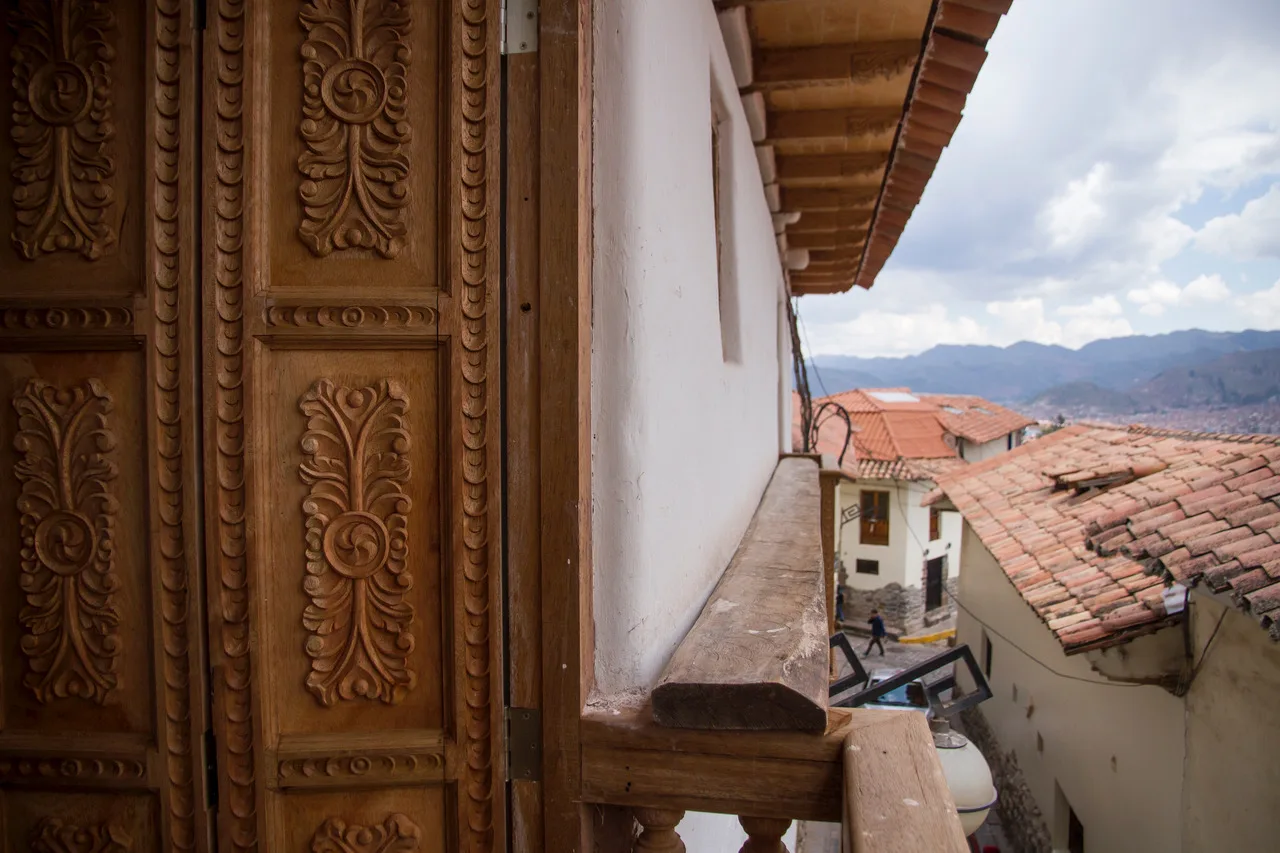 Restauración del patio colonial de Antigua Casona San Blas.