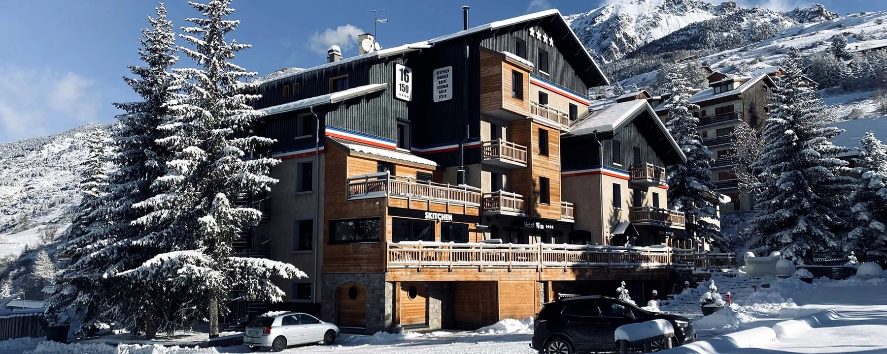 Hotel in winter
