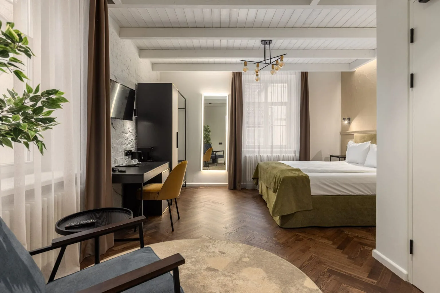 Habitación de hotel en el casco antiguo de Riga