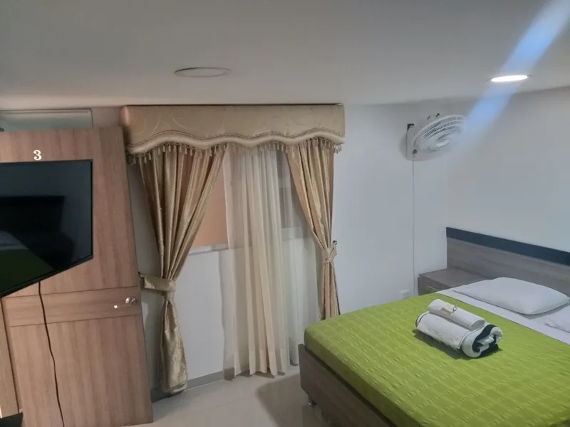 Single room with fan
