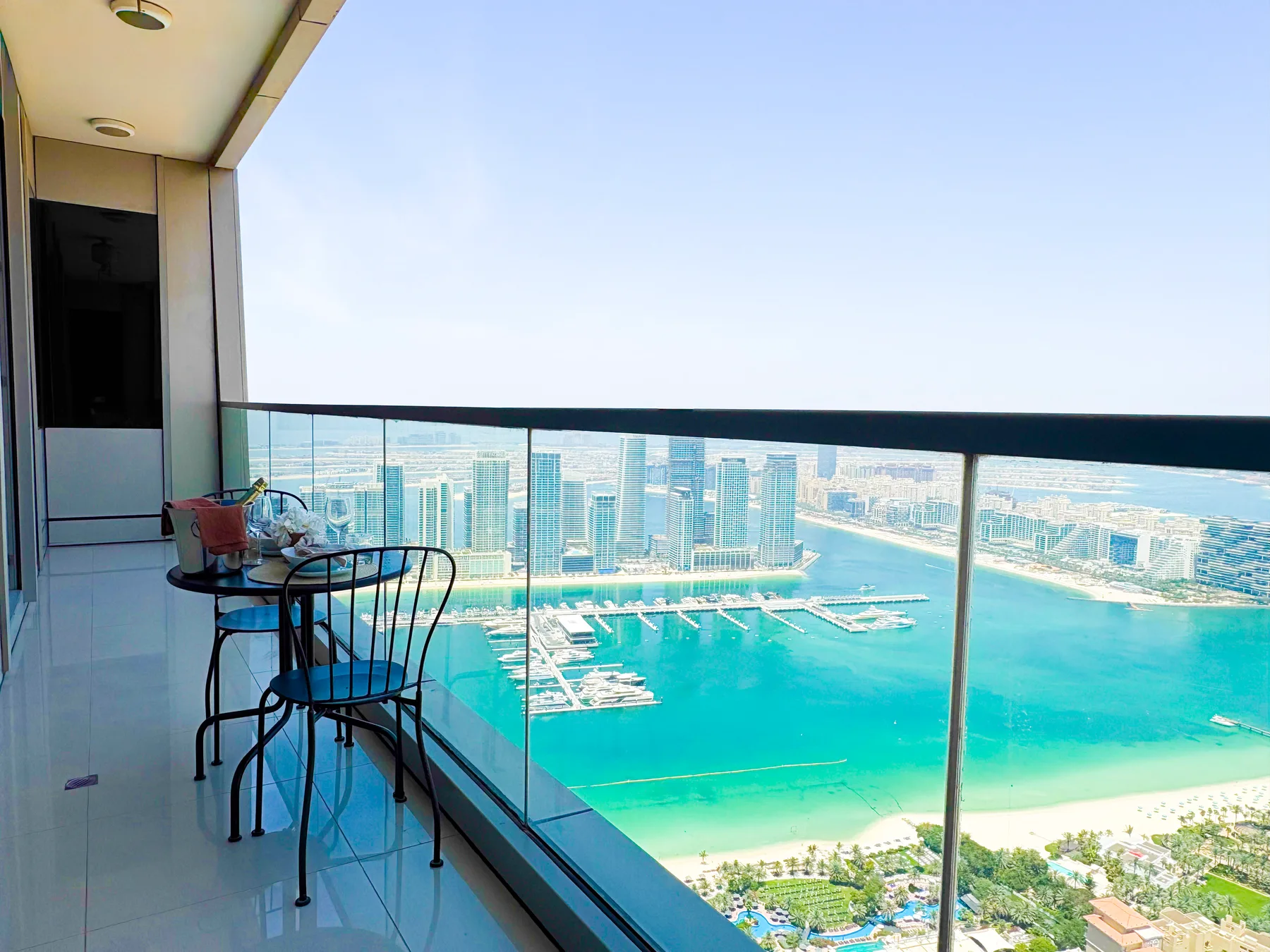 Balcony w/ Palm Views