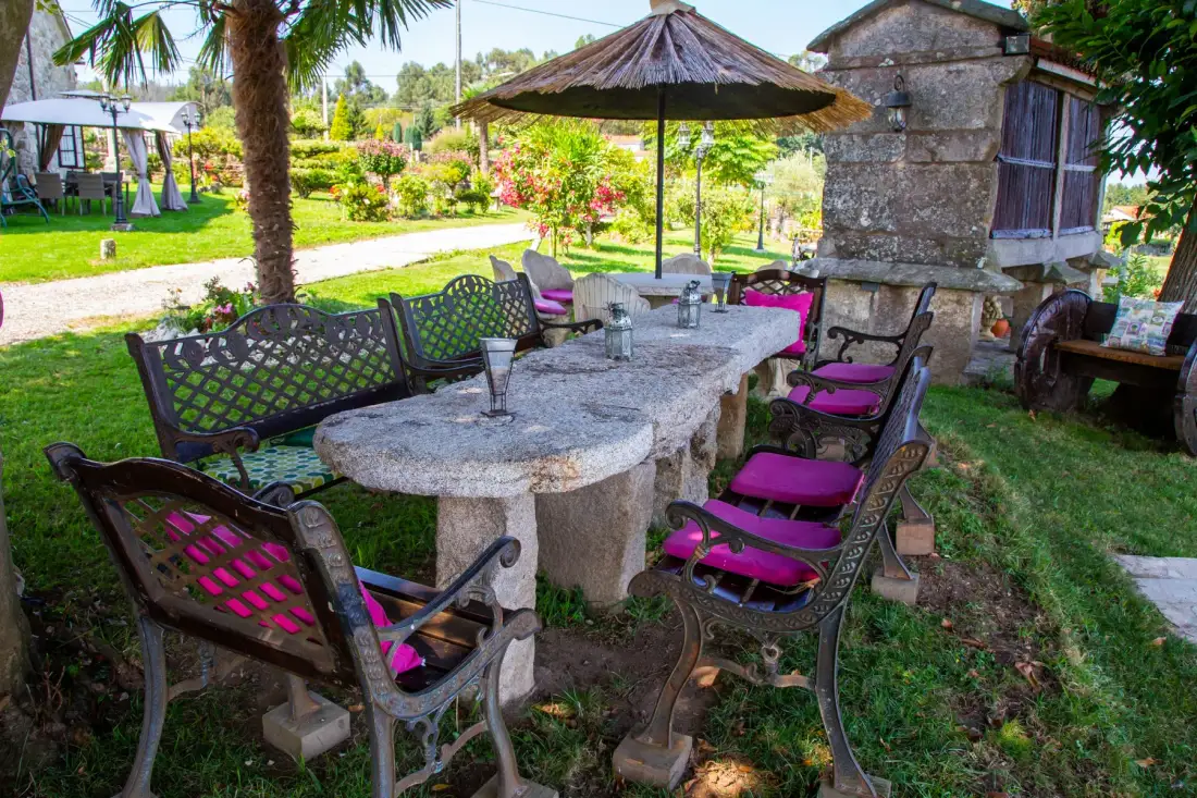 Outdoor dining space