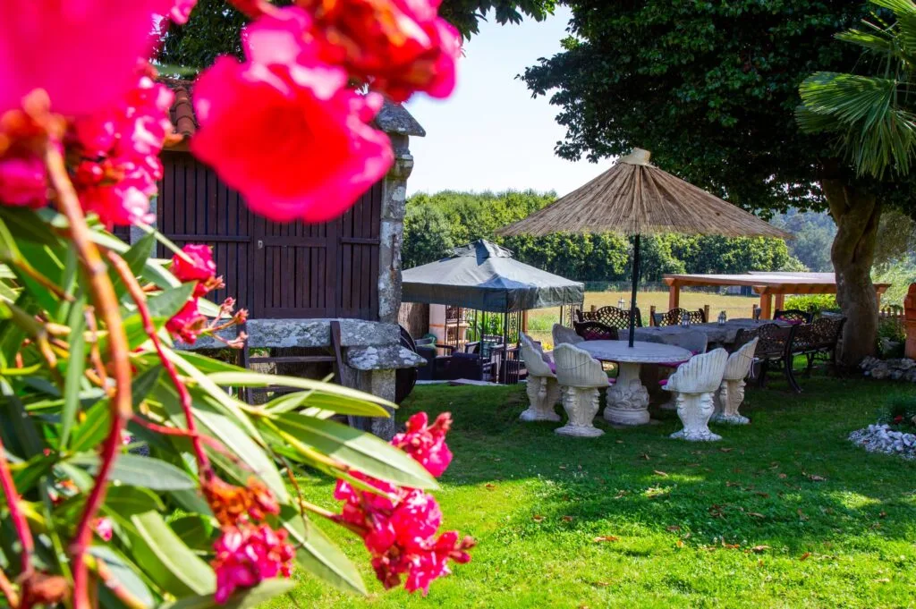 Outdoor dining area