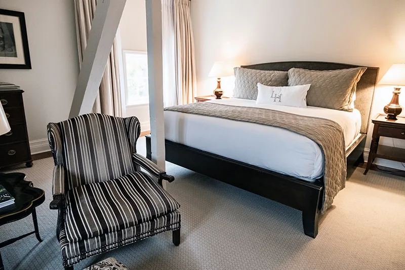 Main House room with king bed, third floor