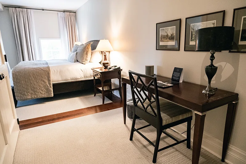 Main House room with king bed, third floor