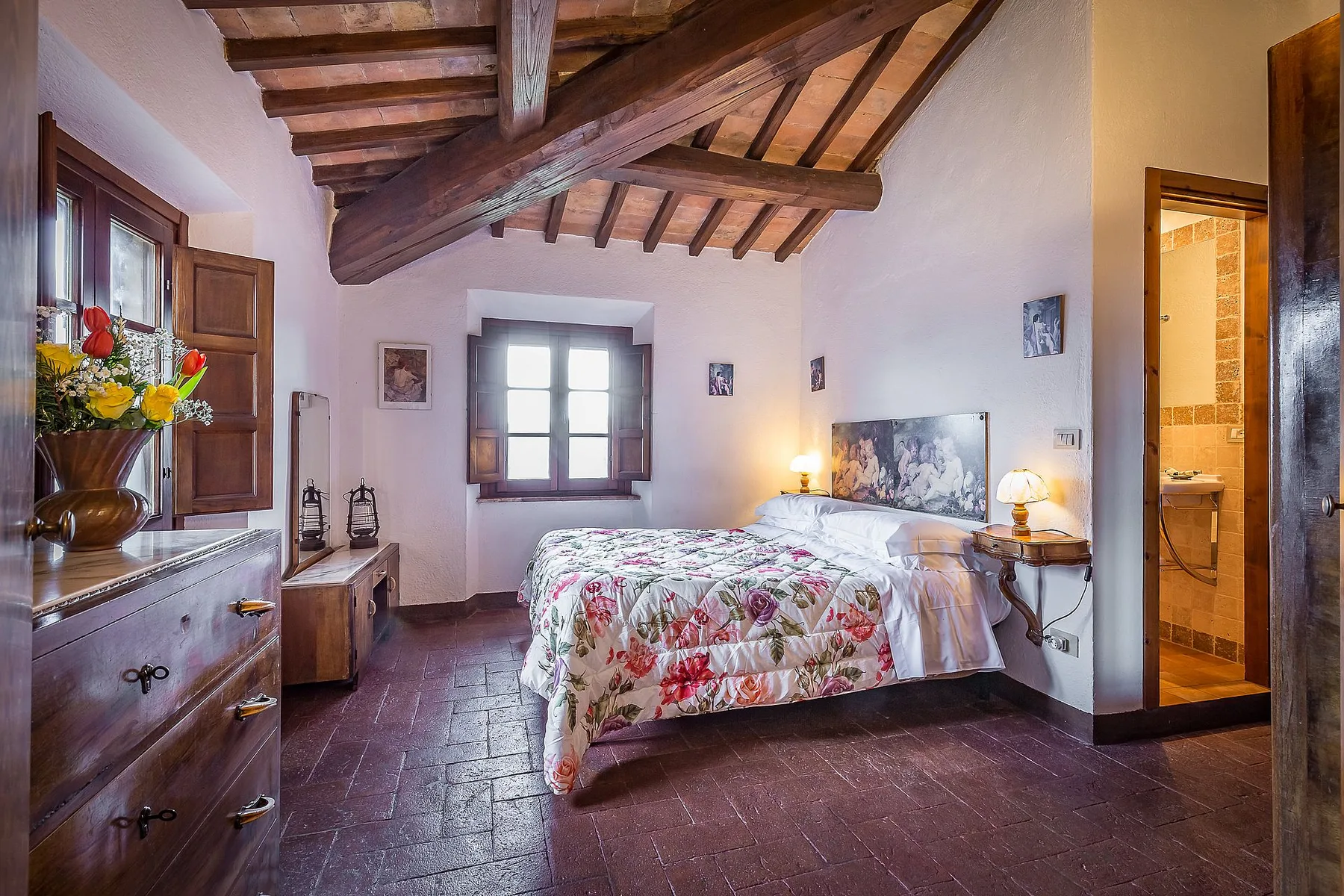 Habitación doble en la casa rural Poggiacolle