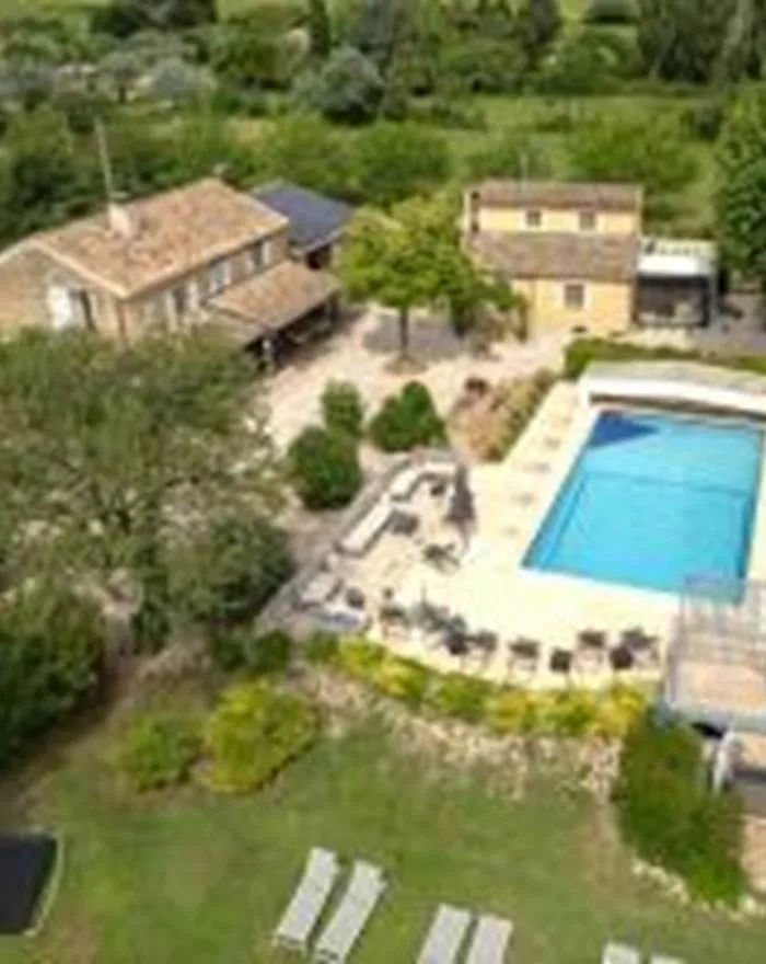 Aerial view of the property