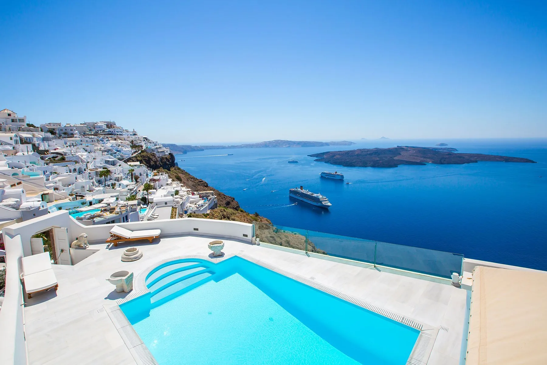 Santorini luxury villa Luminela in Firostefani - 0