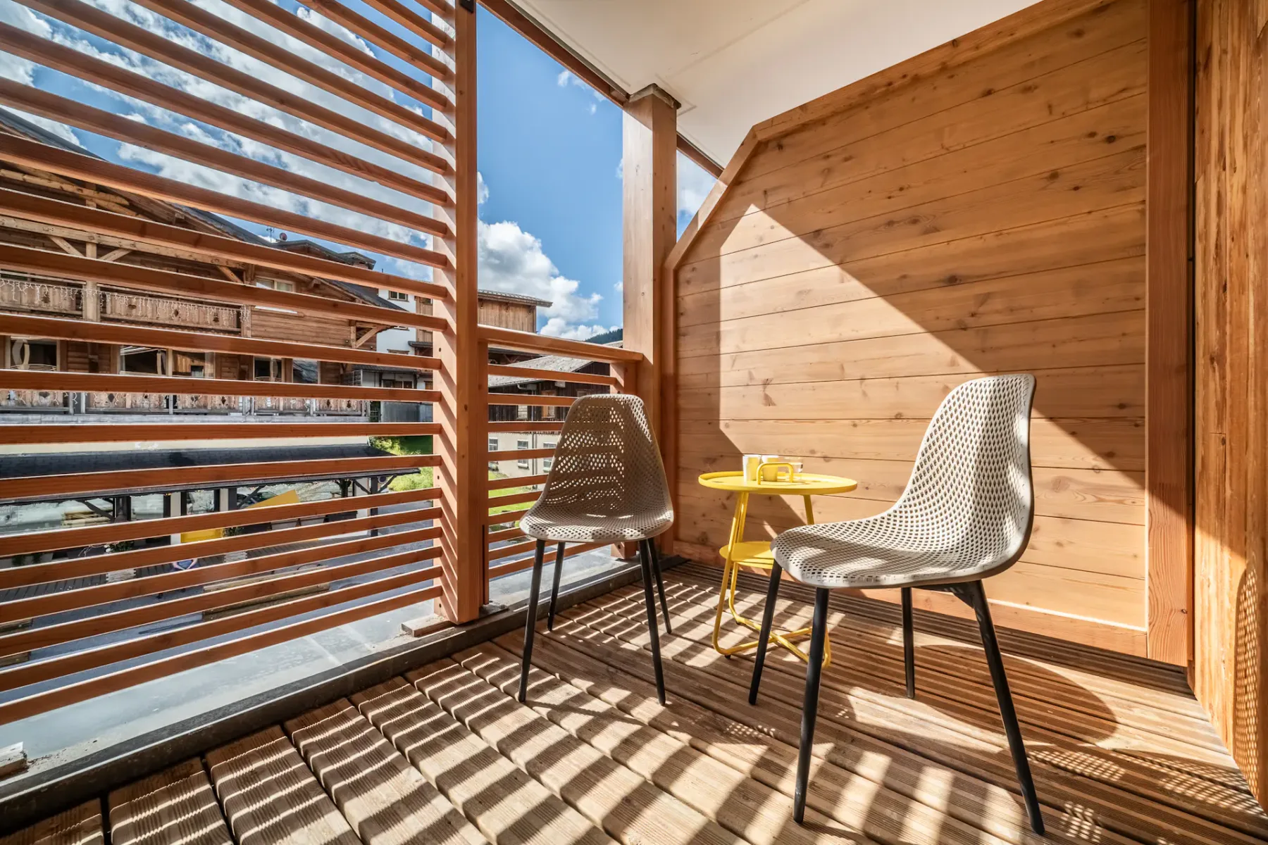 Terrace city center family apartment Kanoko Les Gets