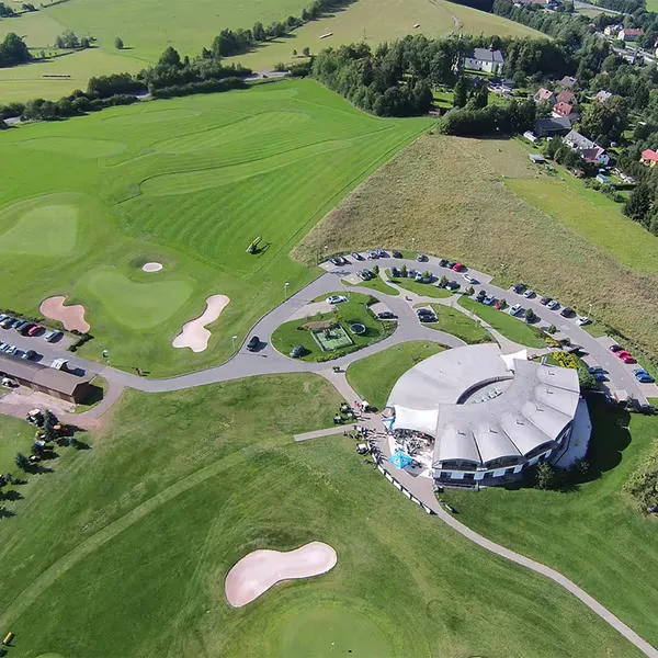 Aerial view of the resort
