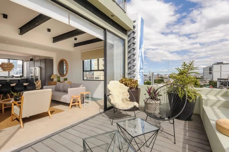 w *|Luminous 3BR Triplex in Roma Norte