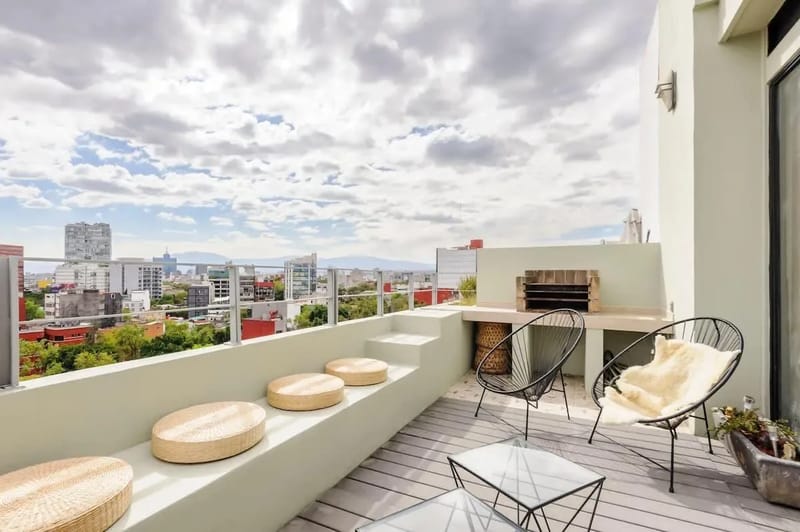 w *|Luminous 3BR Triplex in Roma Norte
