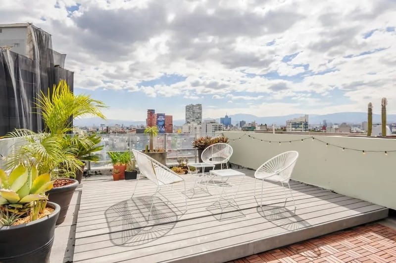 w *|Luminous 3BR Triplex in Roma Norte