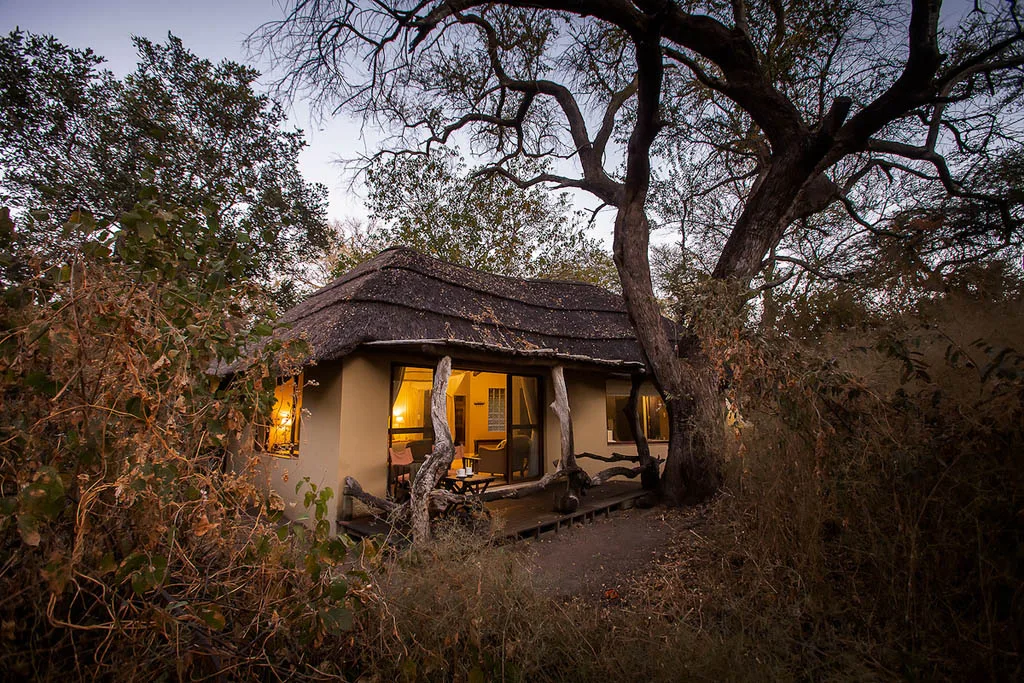 Thatched chalet exterior
