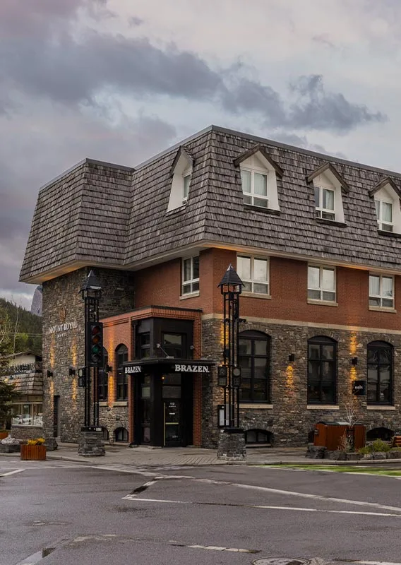 Exterior view of the Mount Royal Hotel.