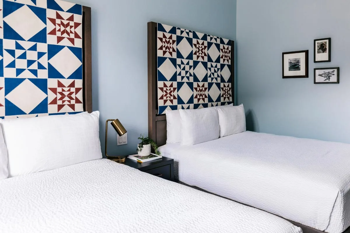 Beds in the Centennial Room.