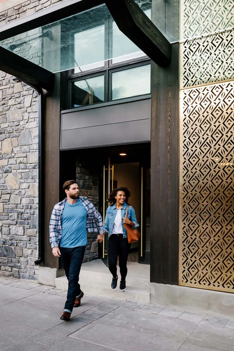 Hotel street entrance.